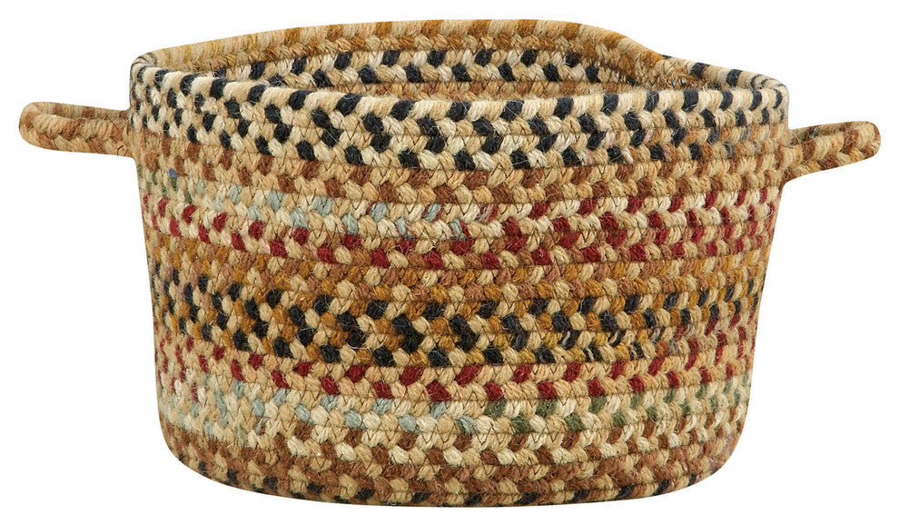 Bangor Braided Basket, Sandy Beige, 20"x20"x12"