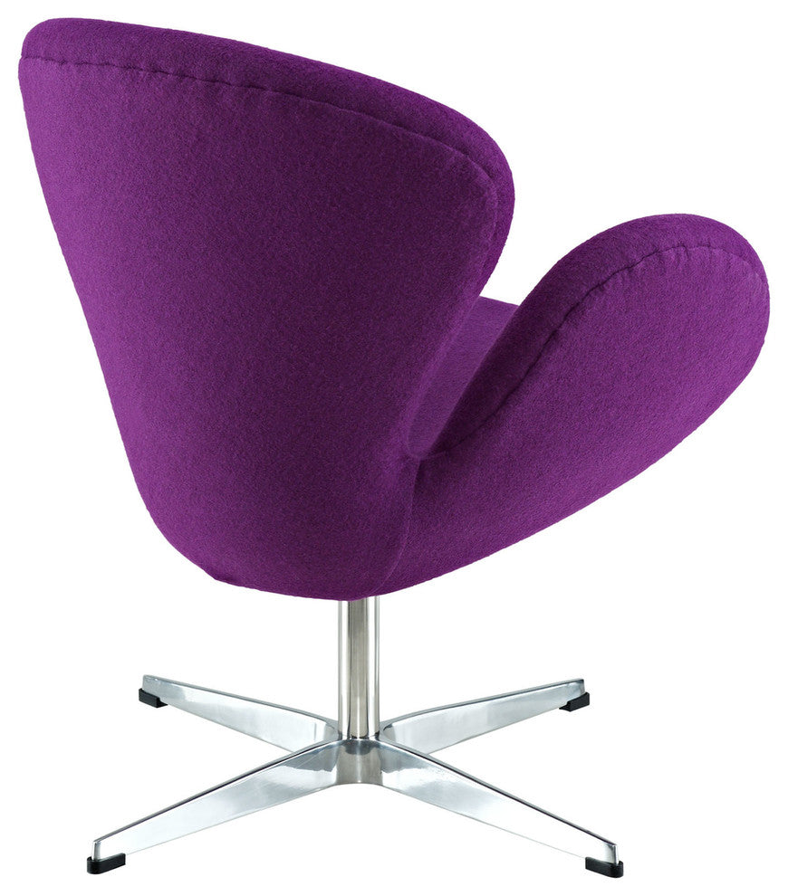 Modern Contemporary Living Room Lounge Chair Purple