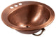 Bell 19" Drop-In Bathroom Sink in Copper