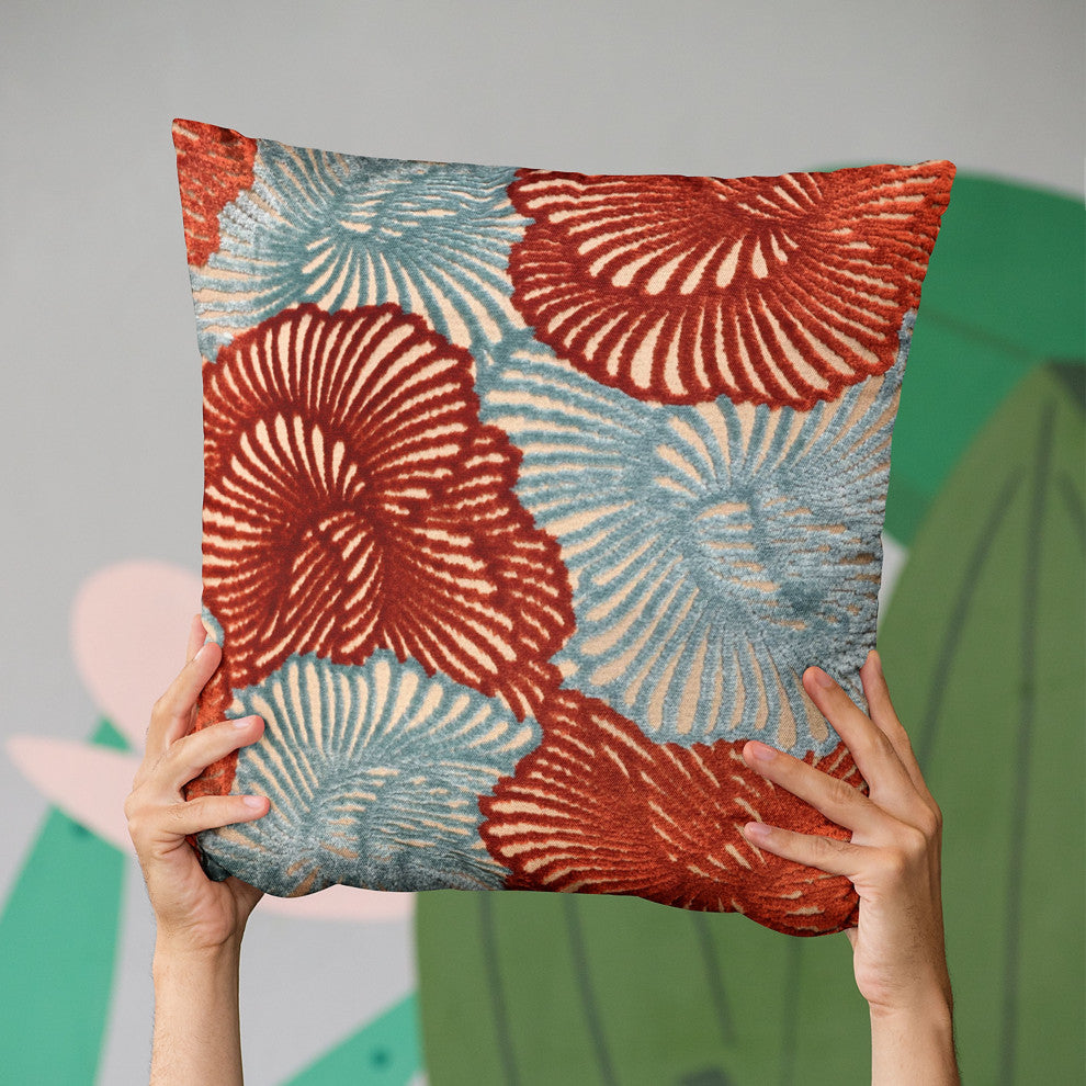 Plutus Plush Damask Luxury Throw Pillow, 22"x22"