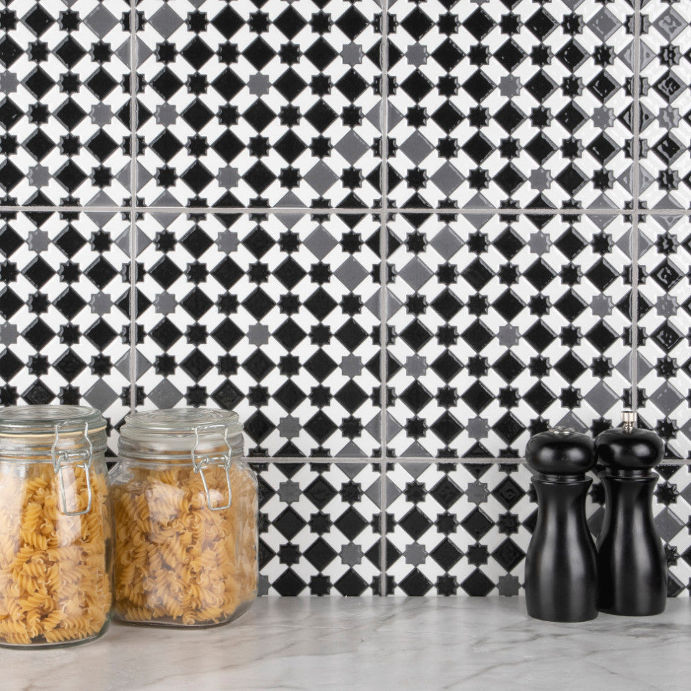 Sevillano Giralda Dark Grey Ceramic Wall Tile