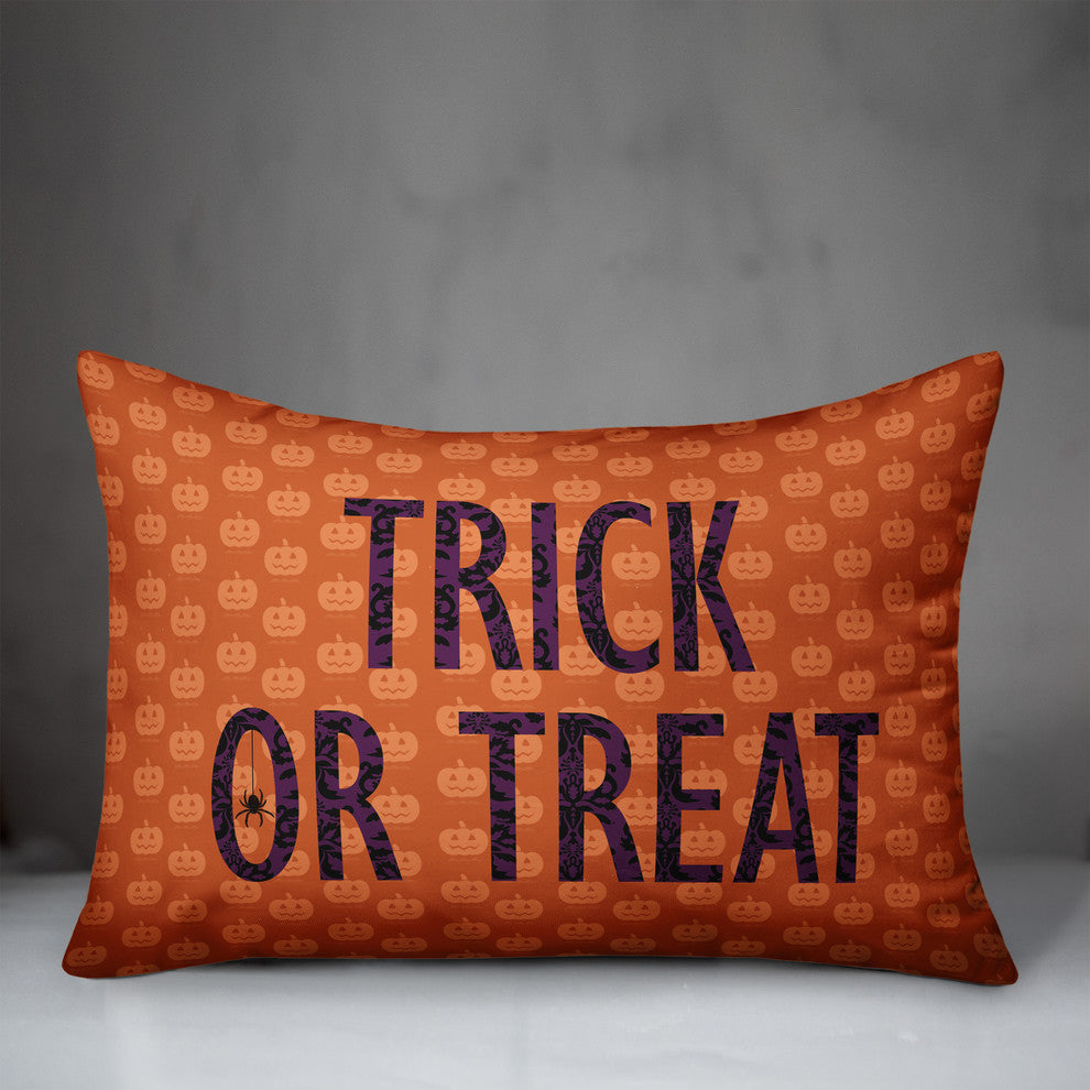 Trick Or Treat 14"x20" Lumbar Pillow