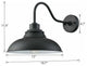 Farmhouse Black Wall Sconce Indoor/Outdoor