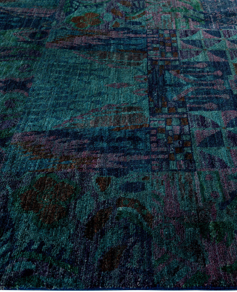 Overdyed One-of-a-Kind Hand-Knotted Area Rug Multi, 5' 3" x 12' 3"