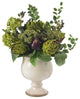 Artichoke and Hydrangea Silk Flower Arrangement