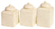 Savannah Canister Set, Cream, 3 Piece