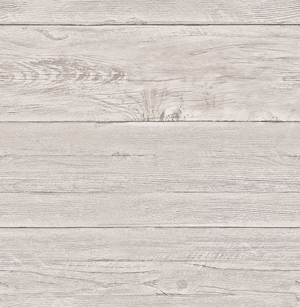 Wood Board Wallpaper, Gray, Sample