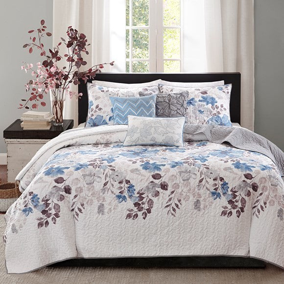 Madison Park Printed 6-Piece Coverlet Set, King/California King