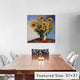 "Sunflowers" by Claude Monet, 18x18x1.5"