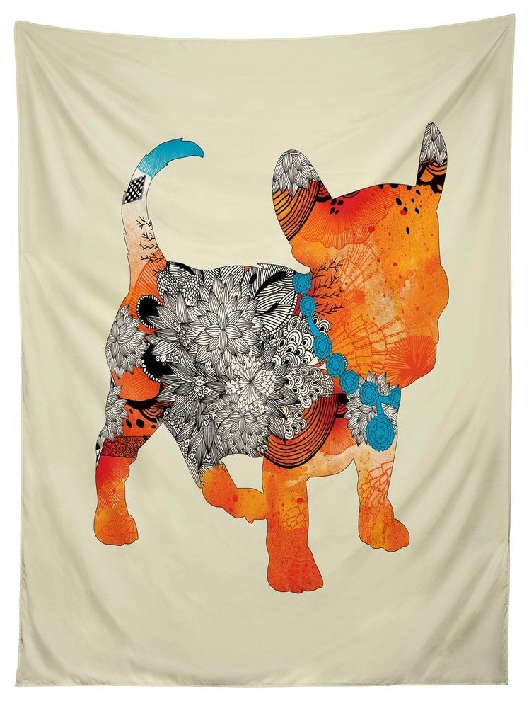 Deny Designs Iveta Abolina Puppy Frenchie Tapestry