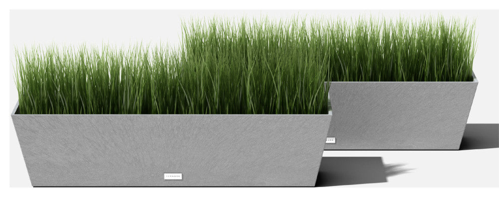 Veradek Pure Series Window Box, Grey, 36 Inch, 2 Pack