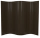 6' Tall Bamboo Wave Screen, Dark Mocha