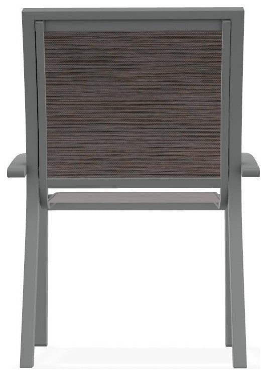 Kendall Sling Stackable Outdoor Dining Chair, James/Graphite