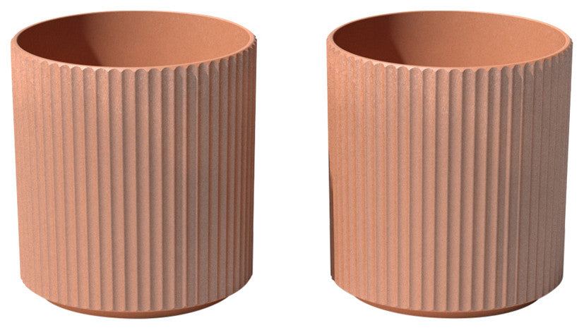 Veradek Demi Series Planter, Terracotta, 16", 2 Pack