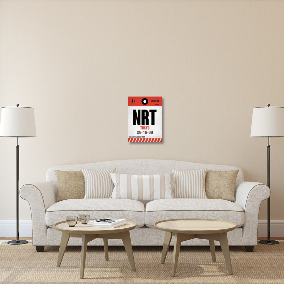 "NRT Tokyo Luggage Tag 1" Fine Art Print