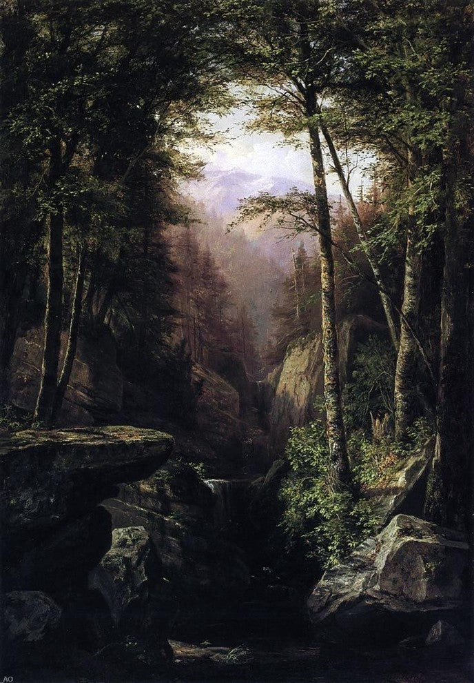 George Hetzel Rocky Gorge Premium Canvas Print