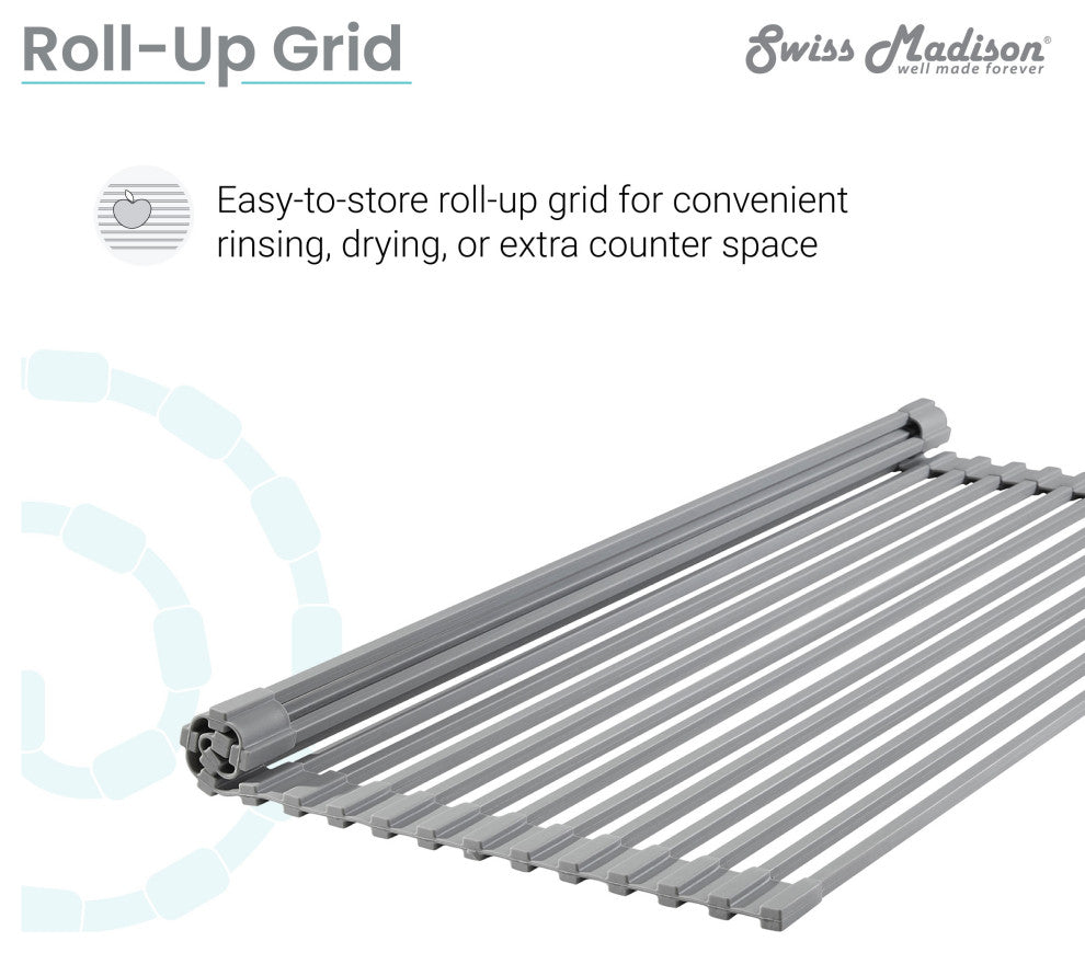 20 x 12 " Kitchen Sink Grid, Grey
