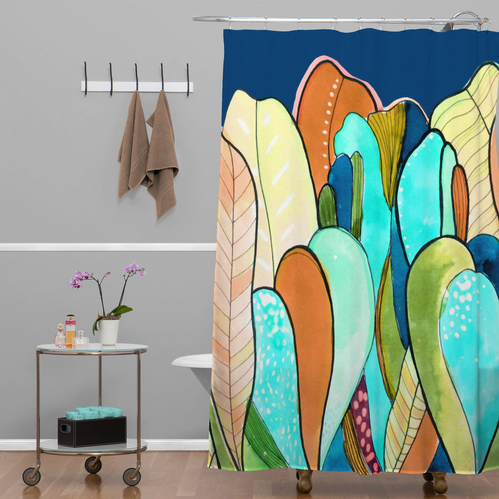 Deny Designs Cayenablanca Caribbean Seaweeds Shower Curtain