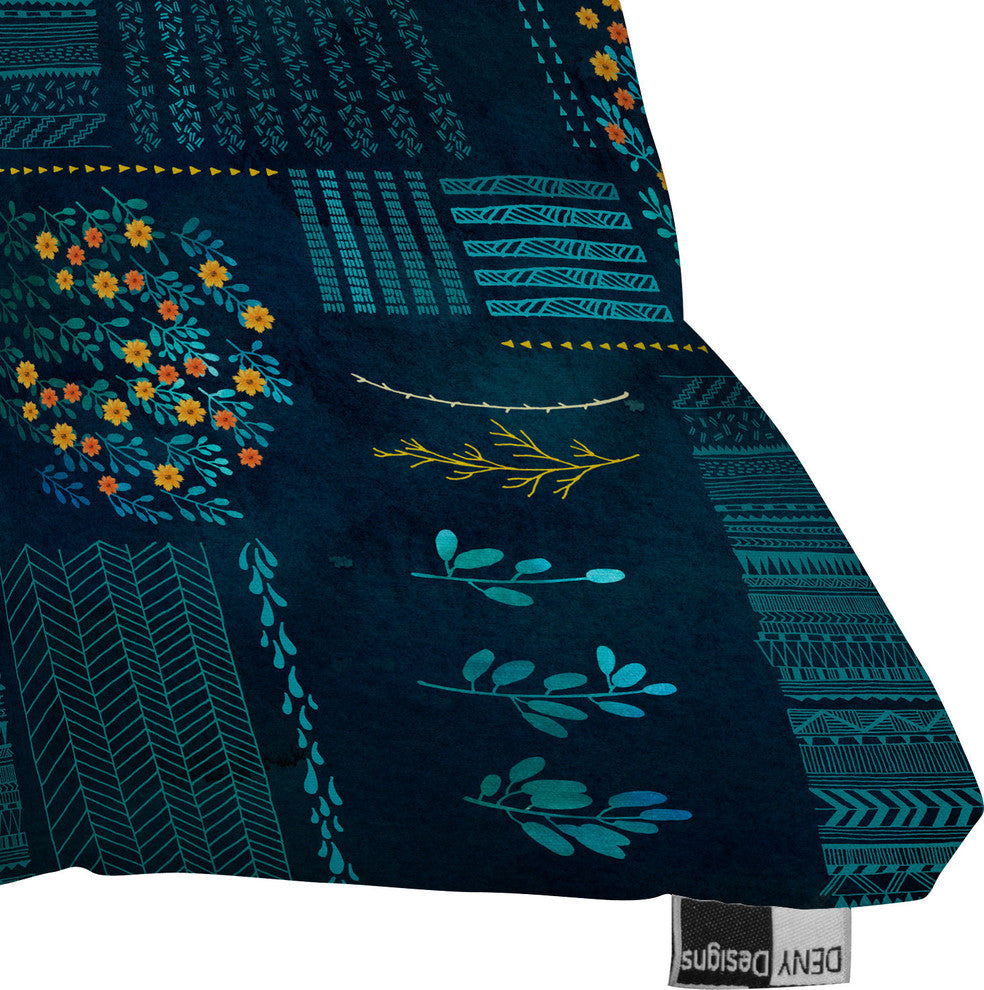 Iveta Abolina Smokey Fields Throw Pillow, 16"x16"