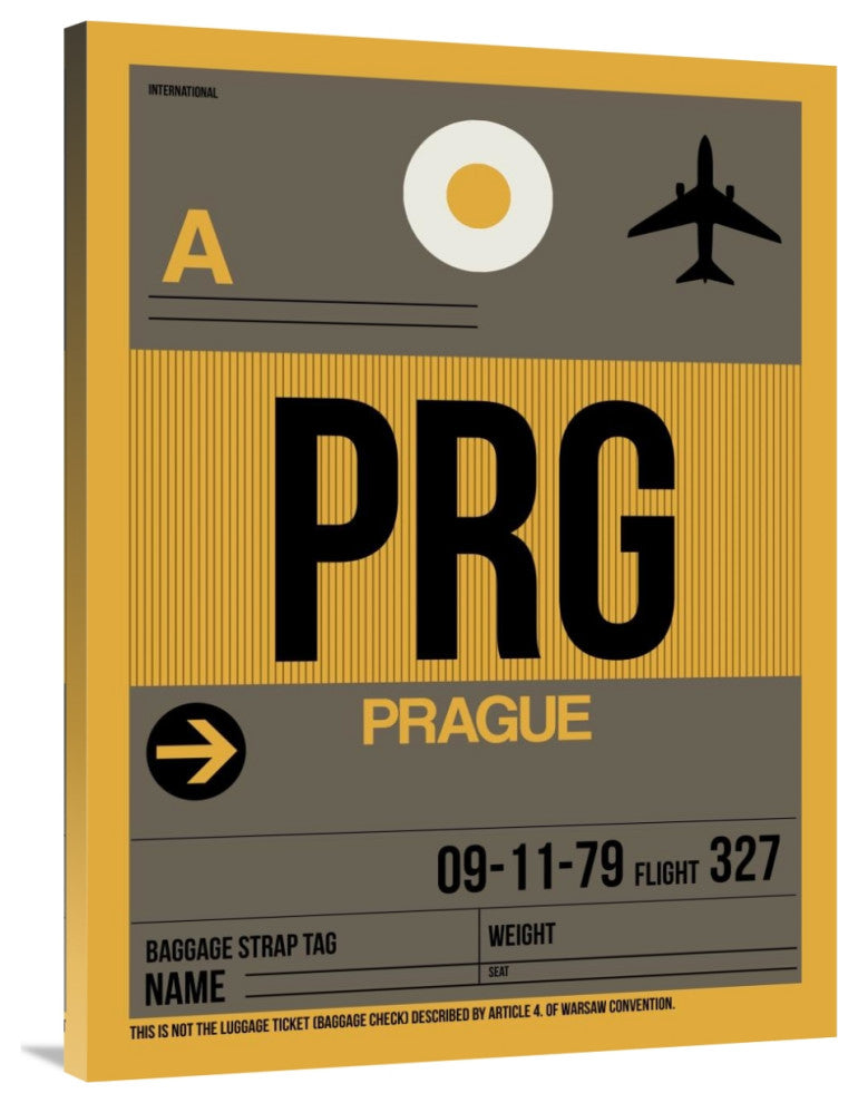 "PRG Prague Luggage Tag 1" Fine Art Print