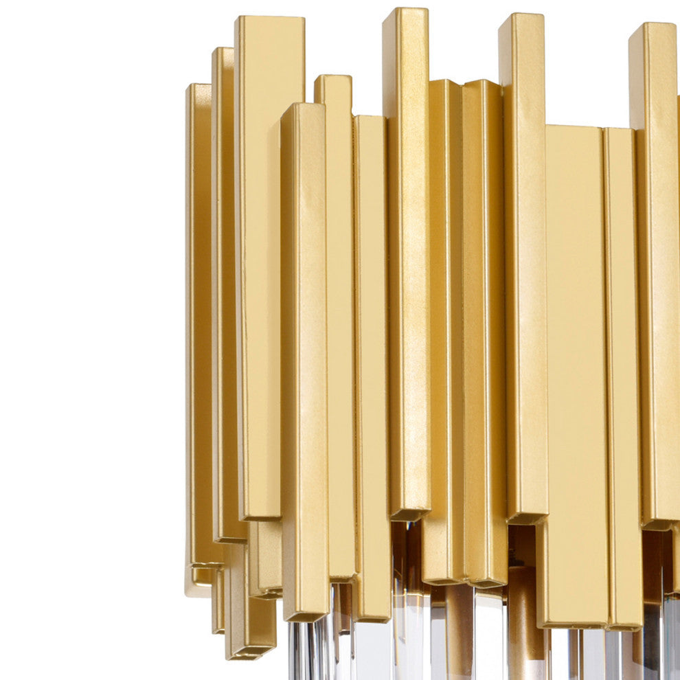 Deco 1 Light Wall Light With Medallion Gold Finish