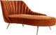 Margo Velvet Upholstered Set, Cognac, Chaise