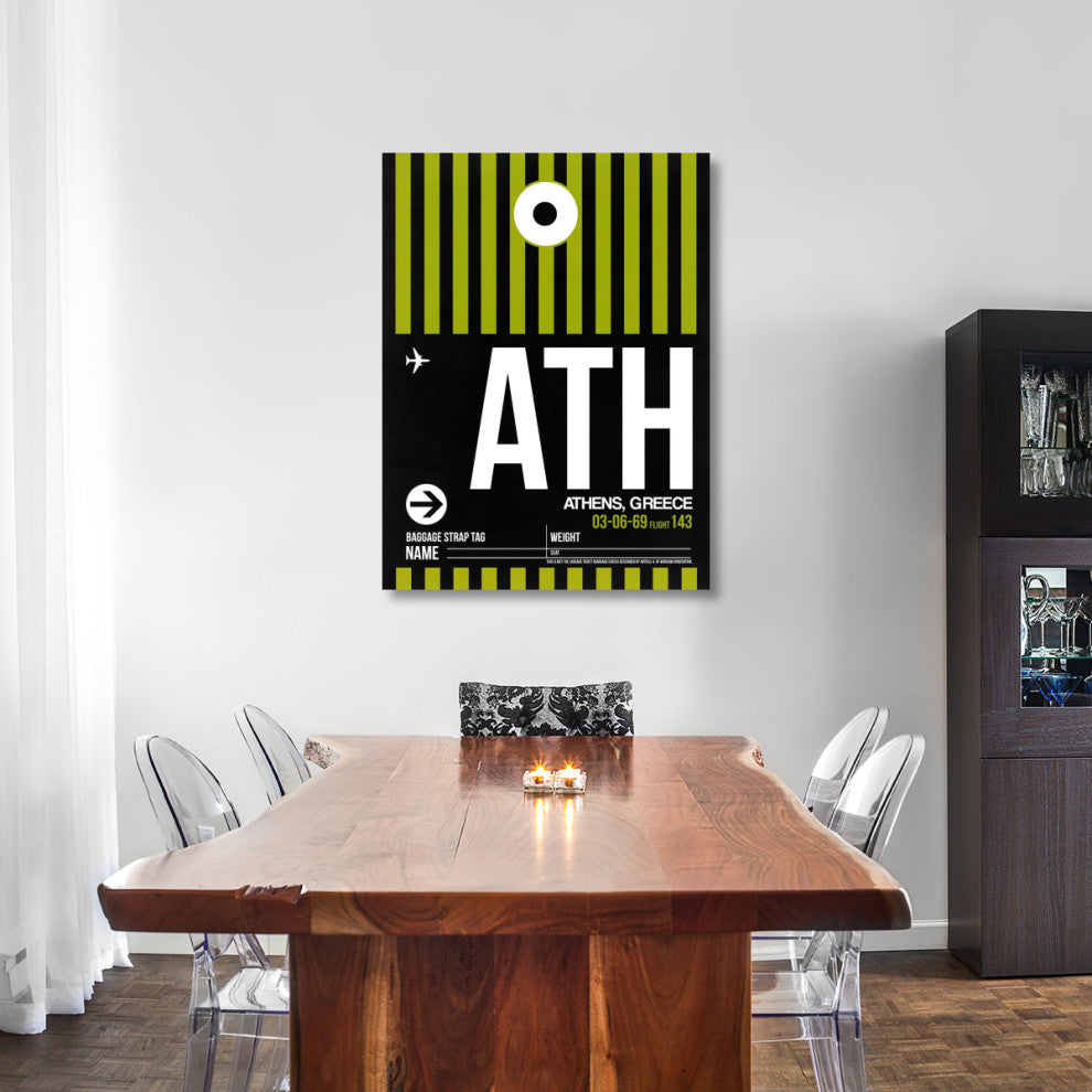 "ATH Athens Luggage Tag 2" Fine Art Print