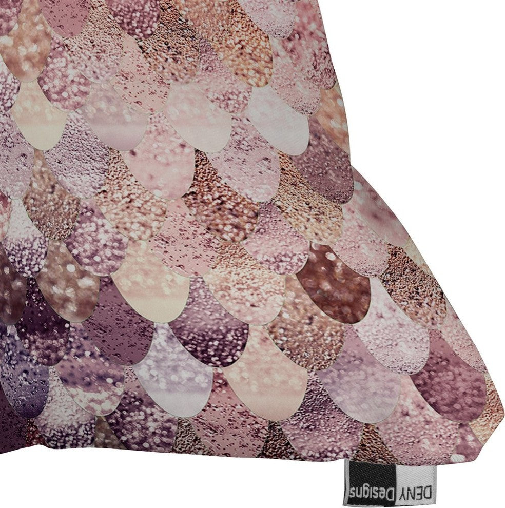 Monika Strigel Lily Rose Mermaid Throw Pillow, 26"x26"