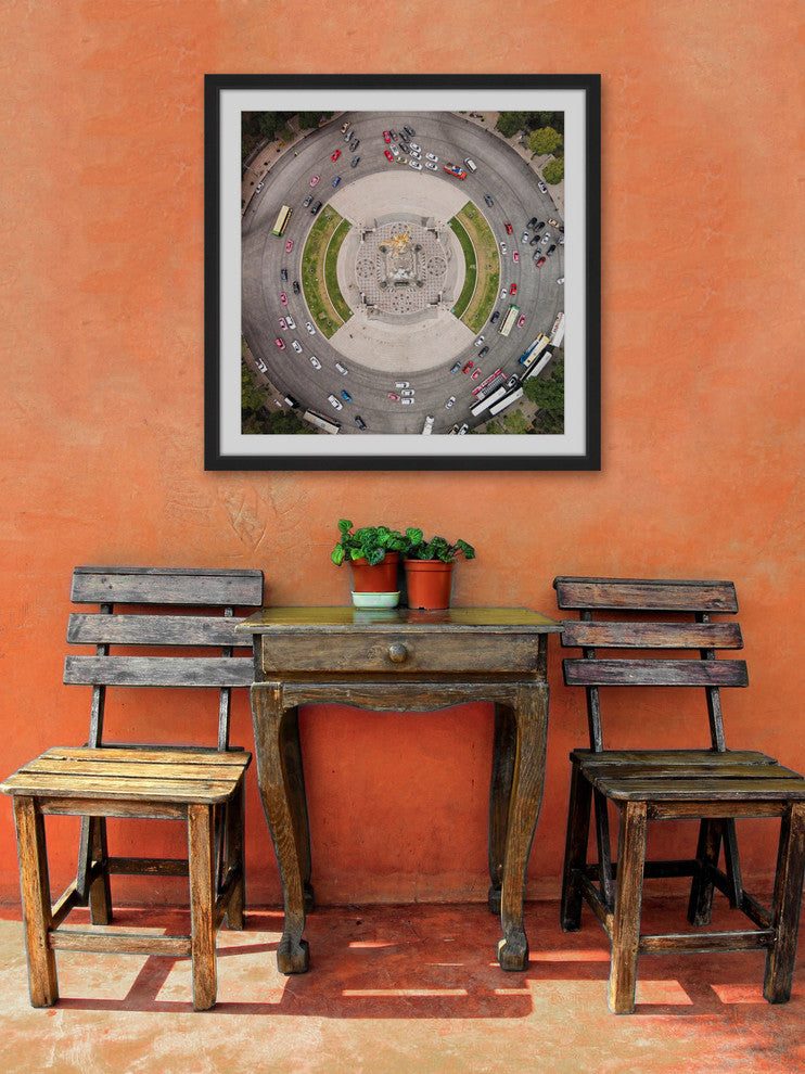 "In and Out Circle" Framed Print by Karolis Janulis