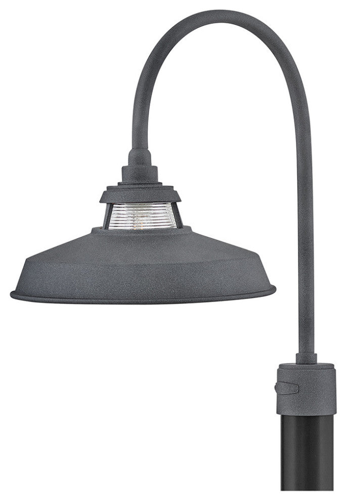 Hinkley Troyer Medium Post Mount Lantern, Aged Zinc