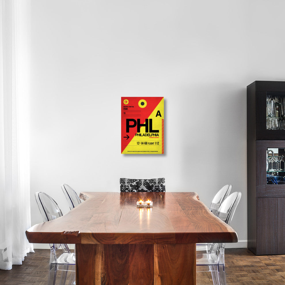 "PHL Philadelphia Luggage Tag 2" Fine Art Print