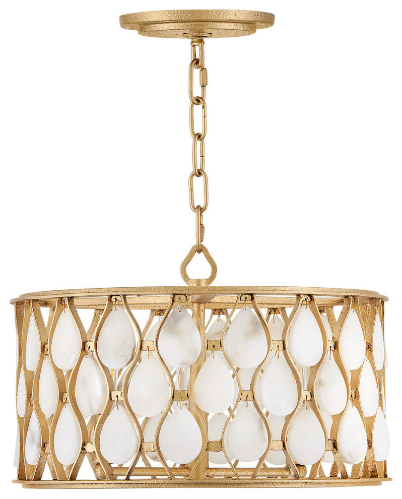 Fredrick Ramond Estie Medium Convertible Semi-Flush Mount, Piastra Gold