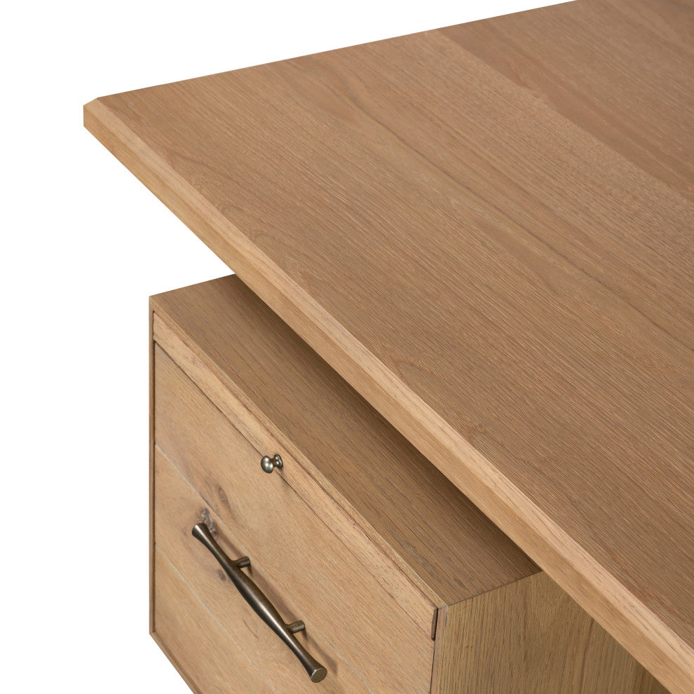Lauren Desk-Natural Oak Solid