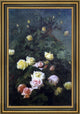 George Cochran Lambdin Roses  Framed Premium Canvas Print, 18"x27"