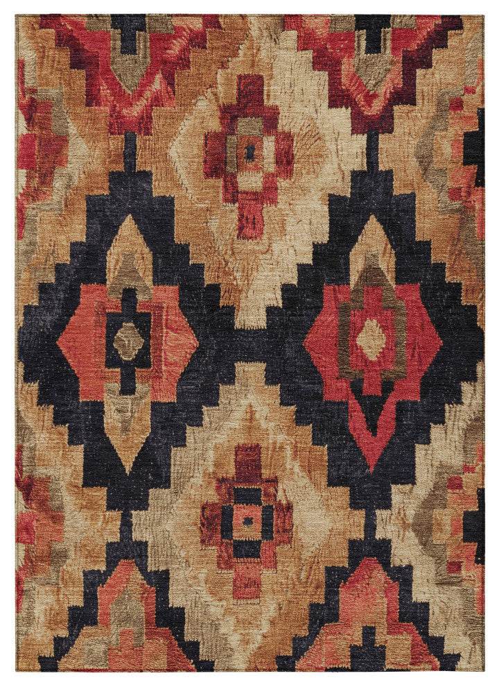 Machine Washable Indoor/Outdoor Chantille ACN1894 Rust 8' x 10' Rug