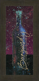 Wine Splash Dark V Framed Fine Art Print, Hand Embellished