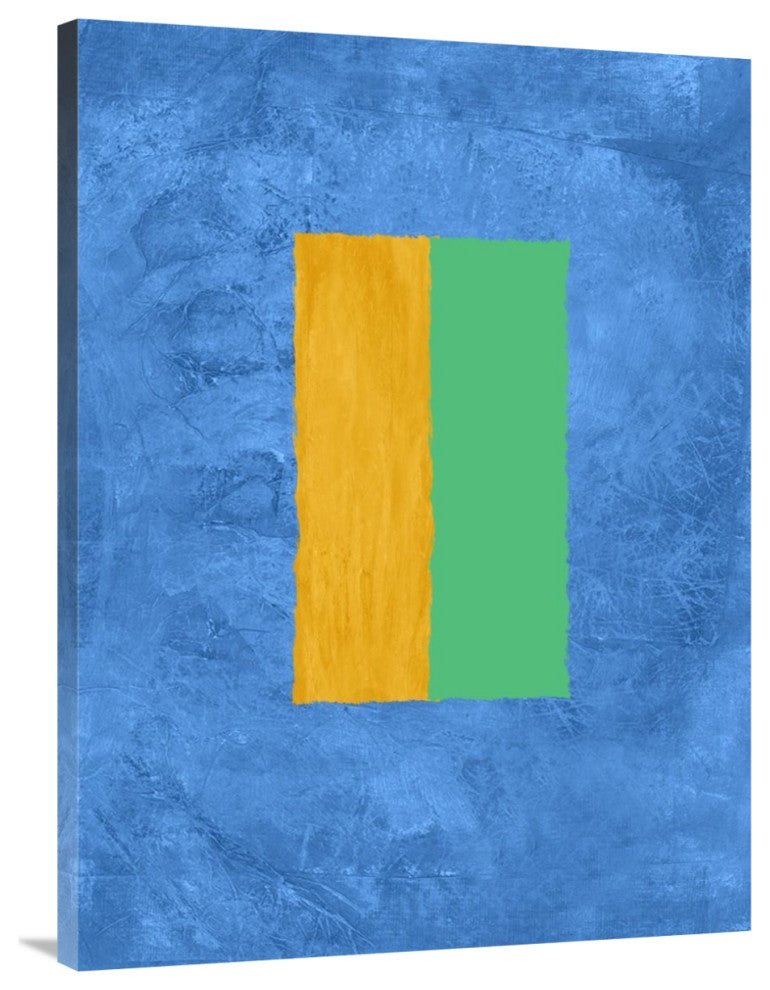 "Blue And Square Theme 2" Fine Art Print