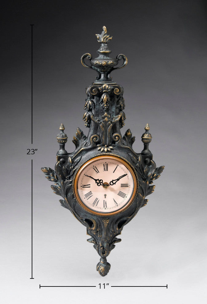 Resin Torch Design Wall Clock