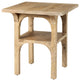 Candace Light Wood Bridge Accent Table