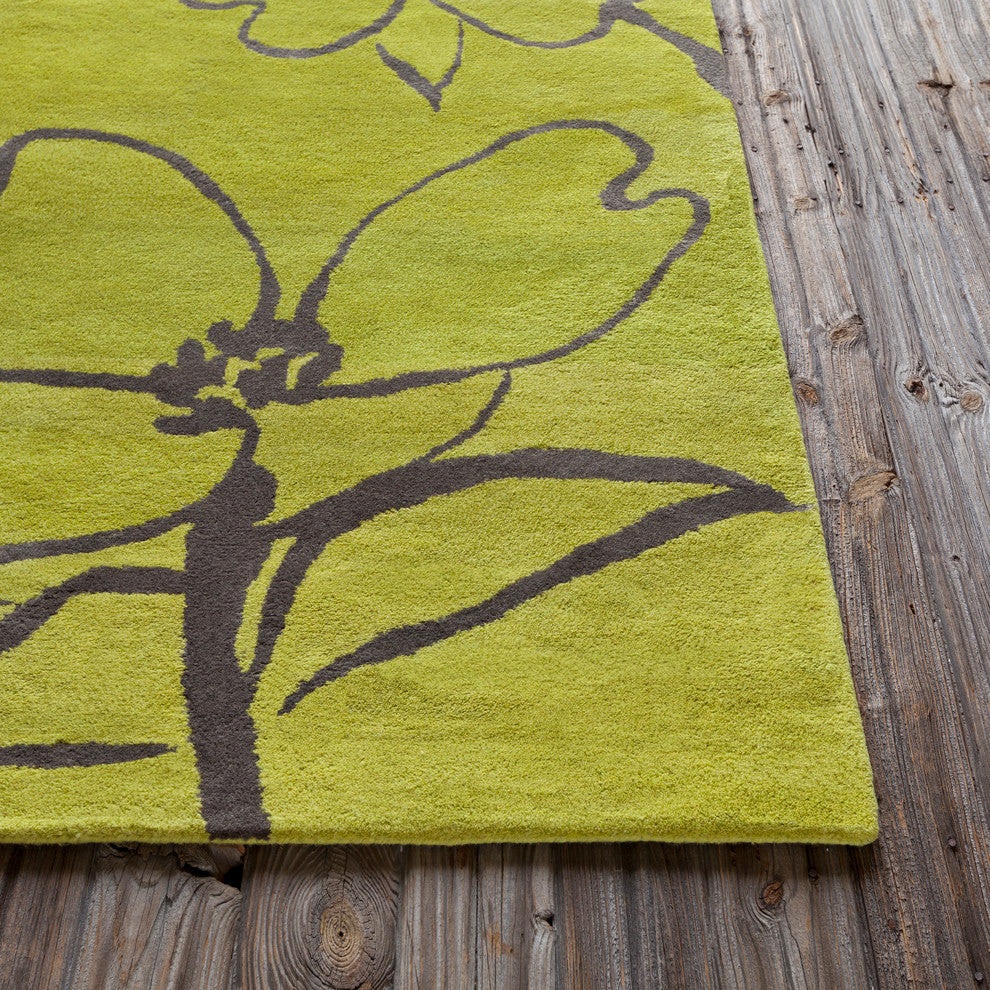 Allie Floral Contemporary Area Rug