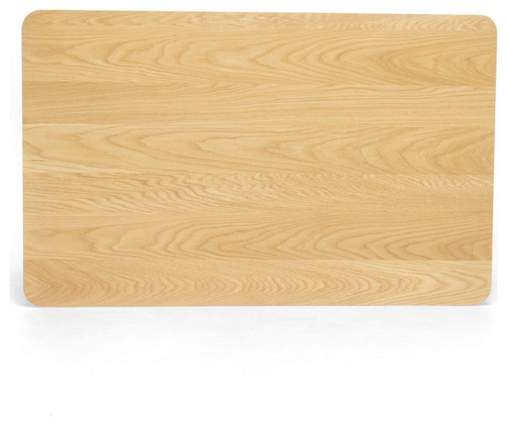GDF Studio Elsinore Finished Wood Dining Table, Natural Oak