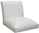 Swivel Wood Counter, Bar or Extra Tall Stool - Sommerville on S-Base, White Vinyl - Cashew, 26"