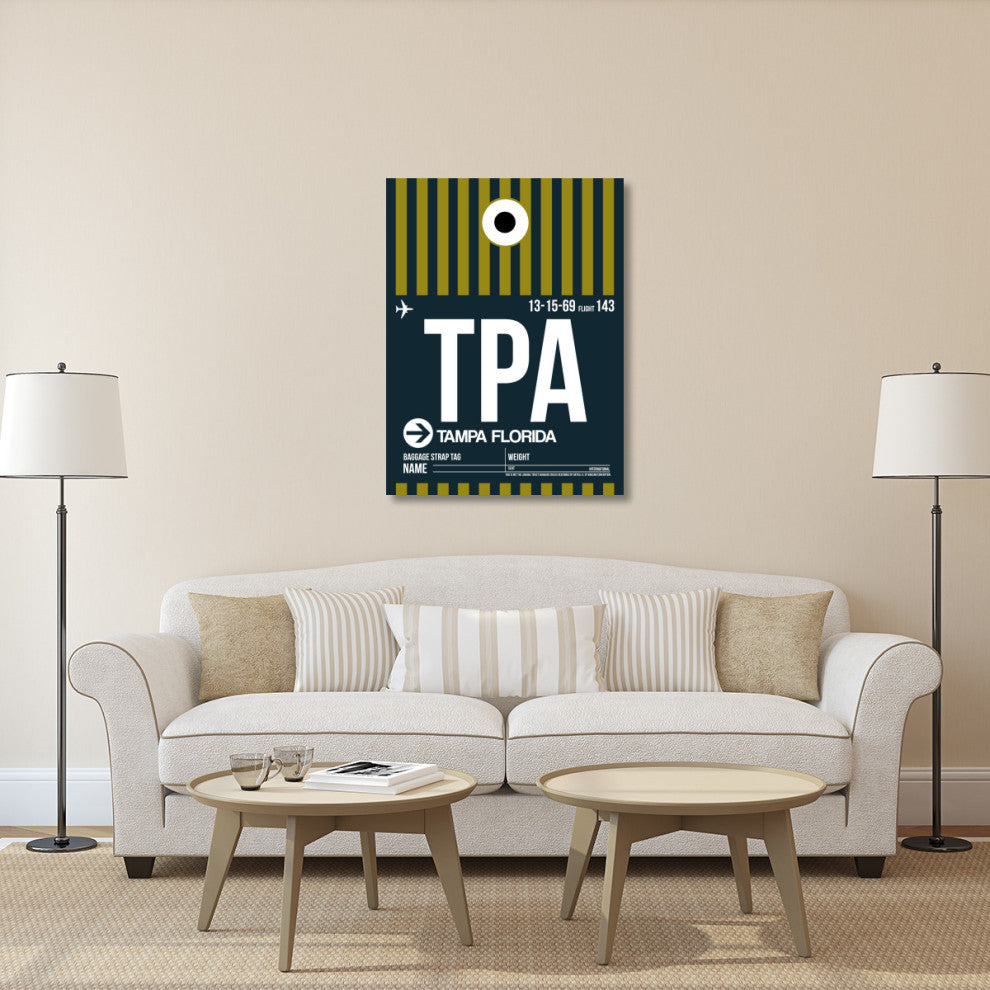 "TPA Tampa Luggage Tag 2" Fine Art Print