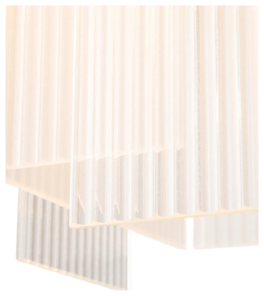 Frosted Glass Tiered Chandelier, Eichholtz Giardano