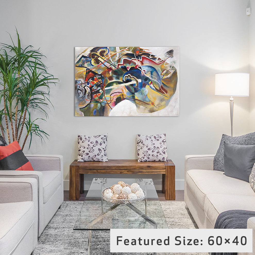 "Painting With White Border" Wrapped Canvas Print, 18x12x1.5