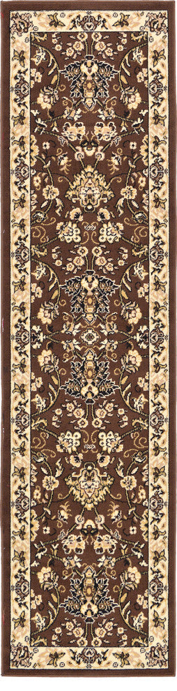 Unique Loom Brown Washington Sialk Hill 2' 2 x 8' 2 Runner Rug