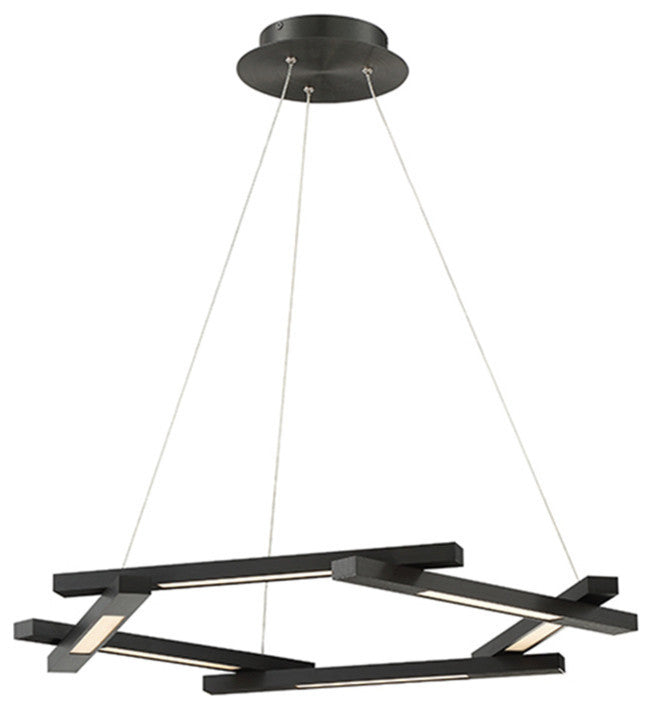 Modern Forms Metric 28" LED Chandelier in Black