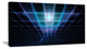 Blue Laser Protective Grids, Oversized Abstract Canvas Art Print, 60x28