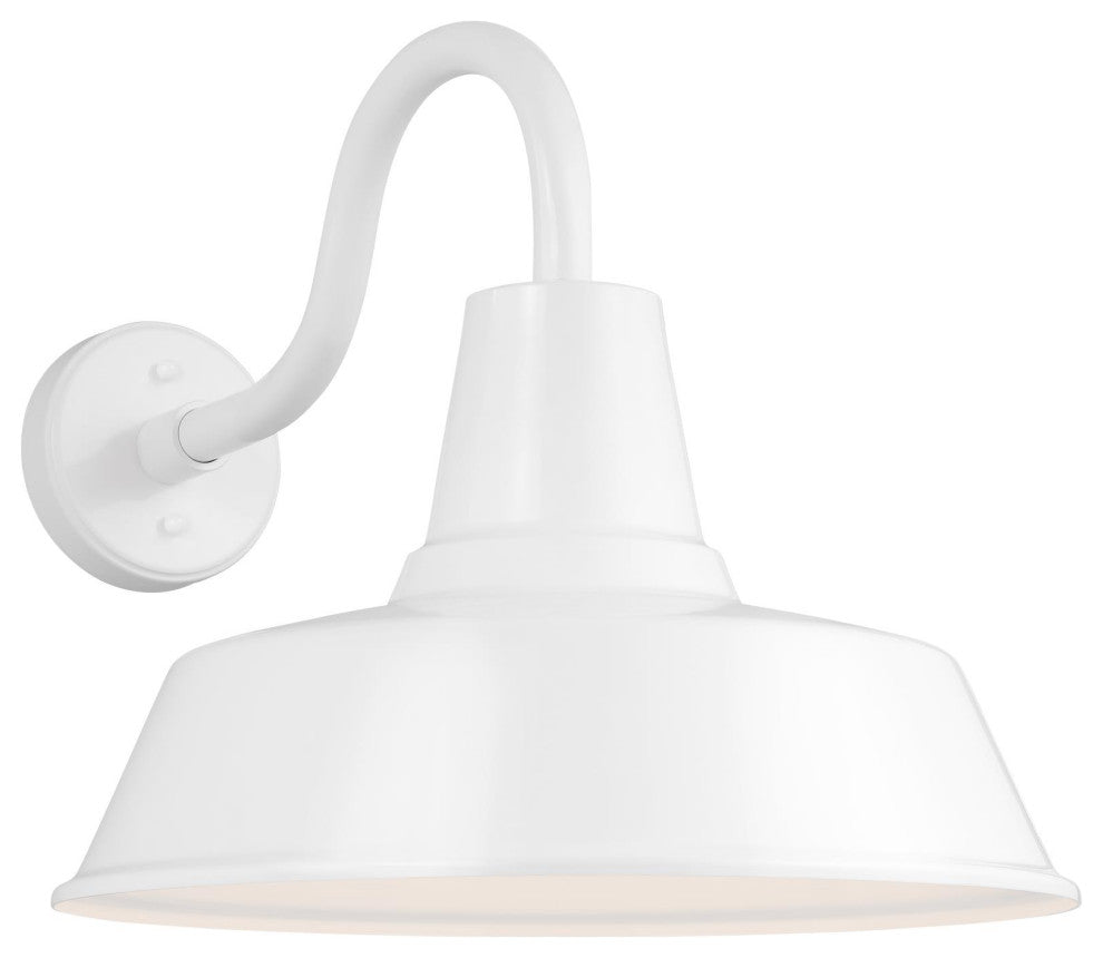 Barn Light Extra Large One Light Outdoor Wall Lantern, White