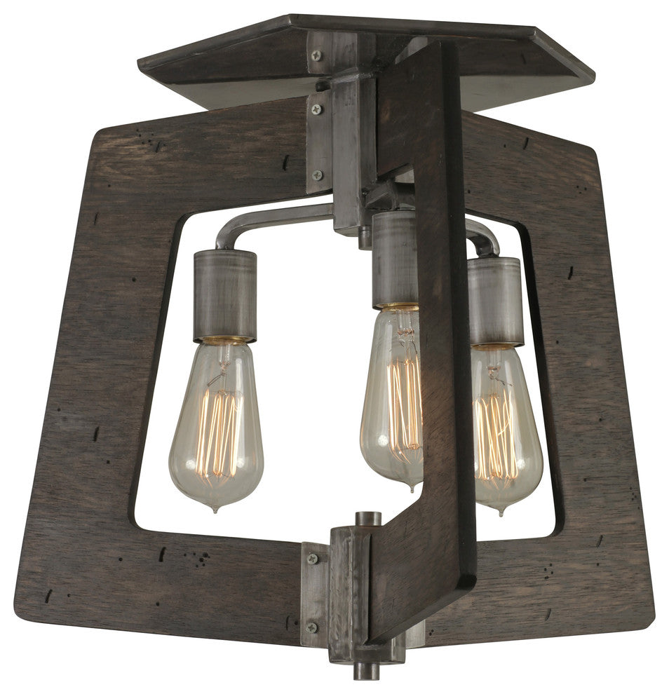 Varaluz-268S03SL-Three Light Ceiling Mount Steel